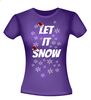 foto 4 Let it snow met kerstmuts t-shirt