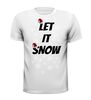 foto 9 Let it snow met kerstmuts t-shirt