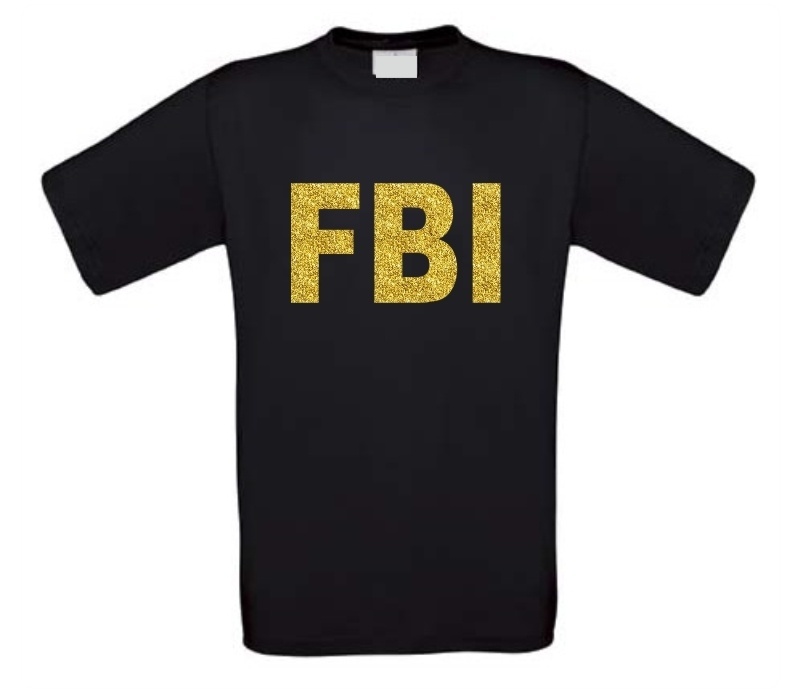FBI glitter T-shirt
