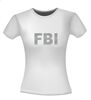 foto 14 FBI T-shirt glitter zilver