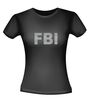 foto 2 FBI T-shirt glitter zilver