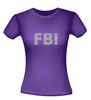 foto 4 FBI T-shirt glitter zilver