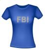 foto 6 FBI T-shirt glitter zilver