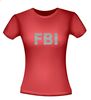 foto 8 FBI T-shirt glitter zilver