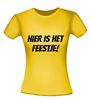 foto 16 Hier is het feestje T-shirt