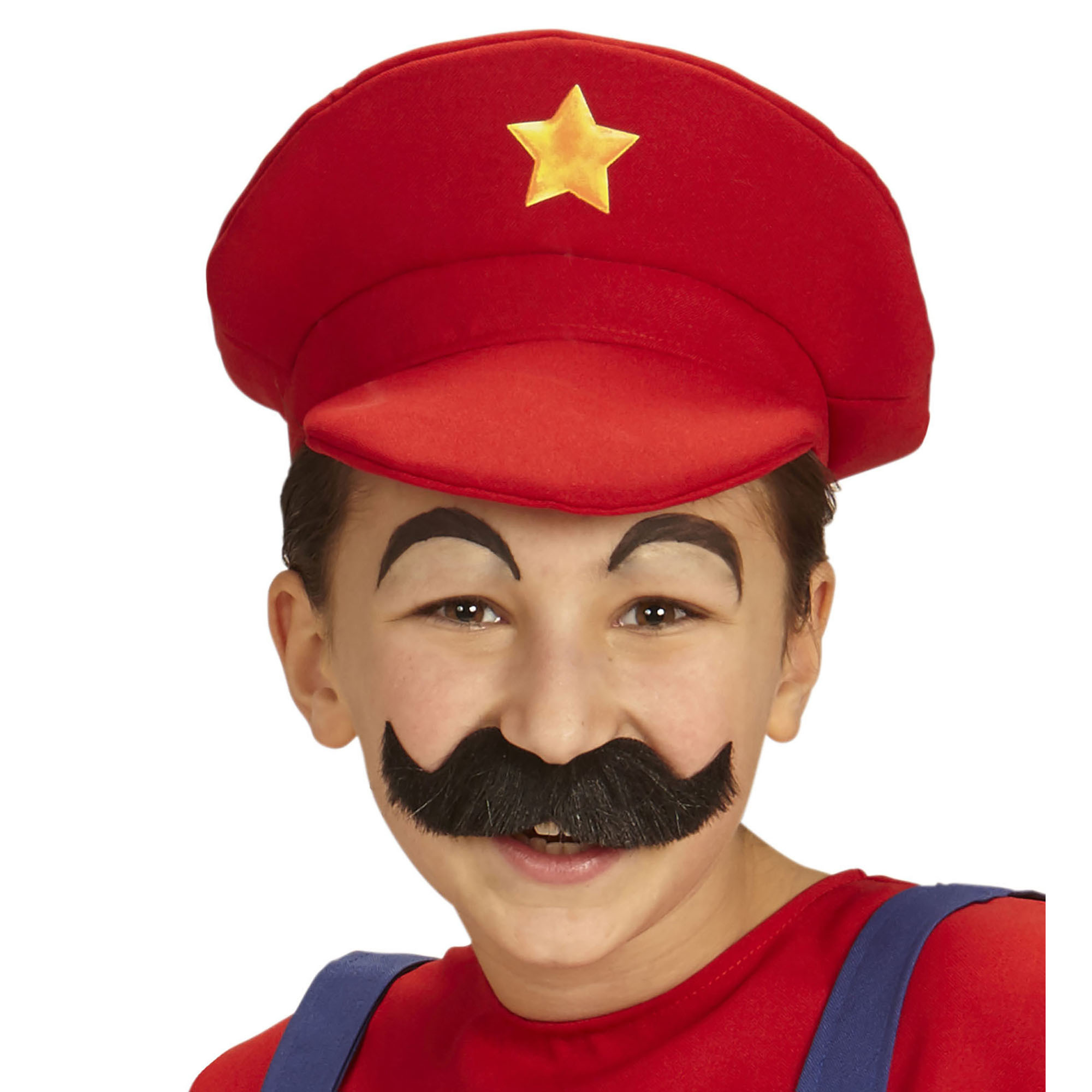 Mario pet kind rood met gele ster