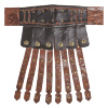 foto 1 Romeinse gladiator schort en riem leather look bruin volwassen