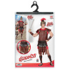 foto 2 Romeinse gladiator schort en riem leather look bruin volwassen