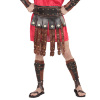 foto 4 Romeinse gladiator schort en riem leather look bruin volwassen