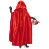 foto 4 Satijnen cape rood volwassen roodkapje 145 cm