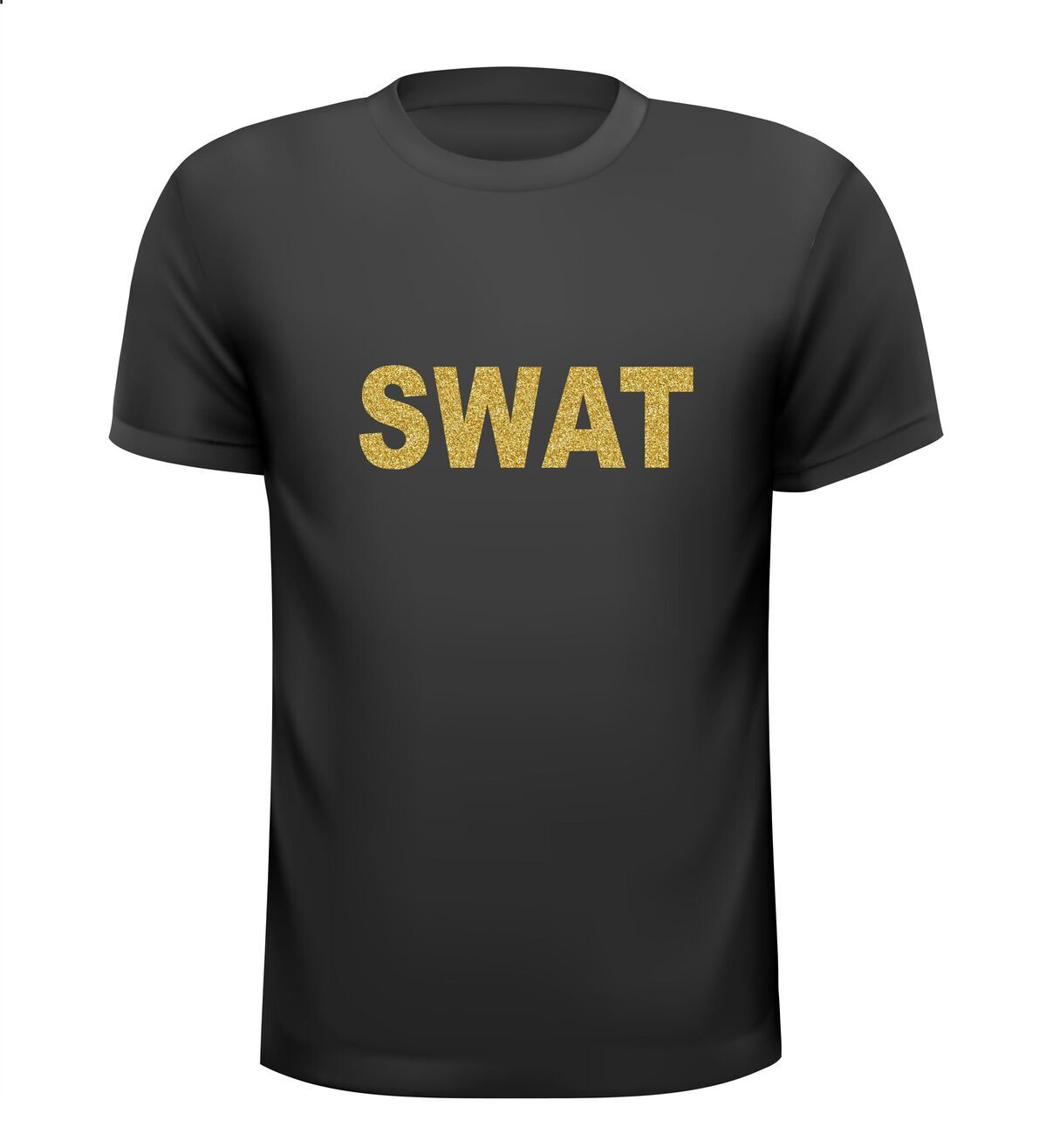 Swat T-shirt glitter goud