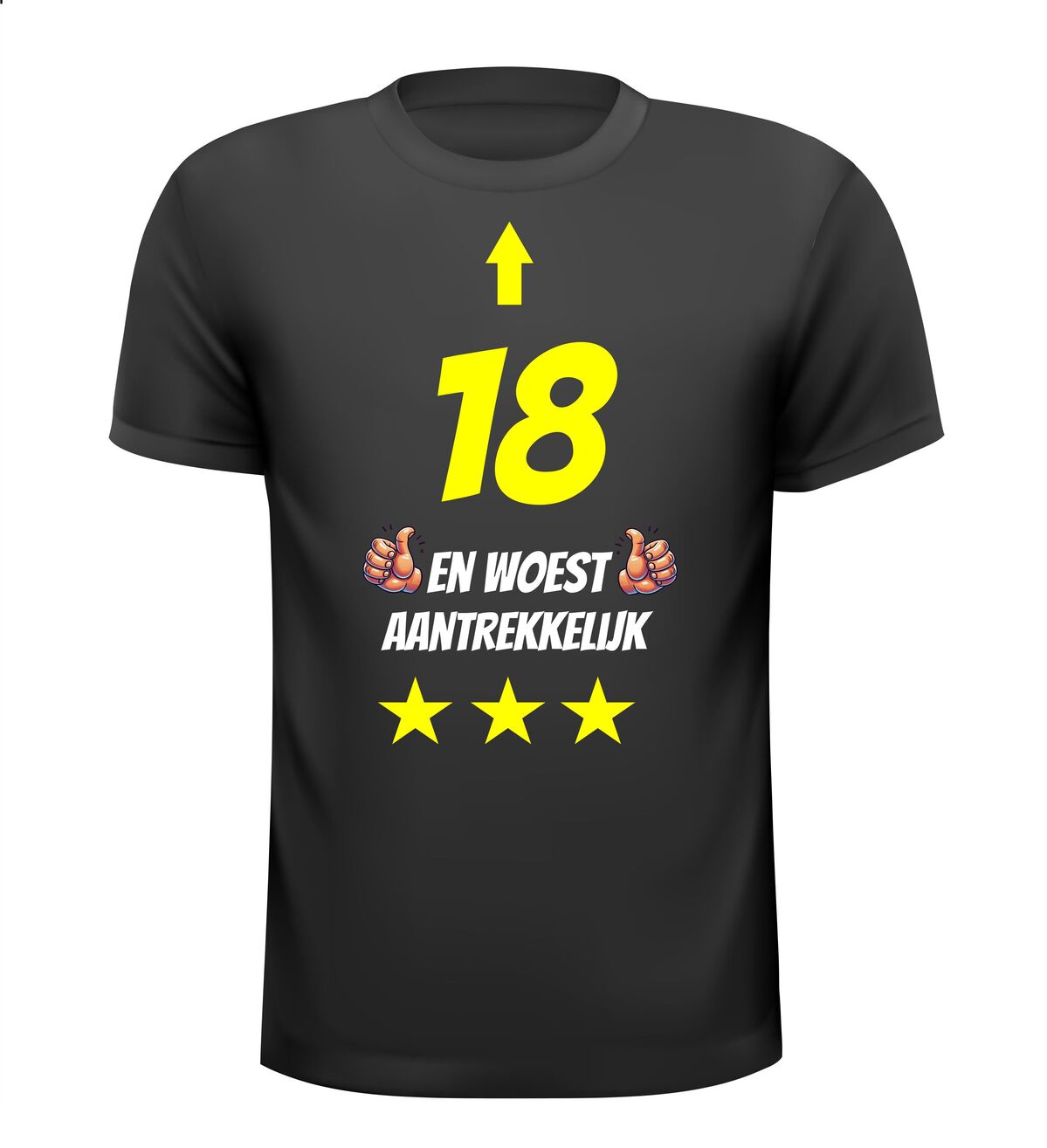 18 jaar en woest aantrekkelijk t-shirt