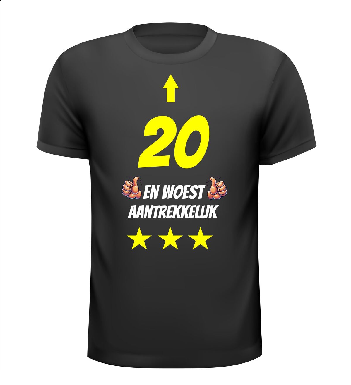 20 jaar en woest aantrekkelijk t-shirt