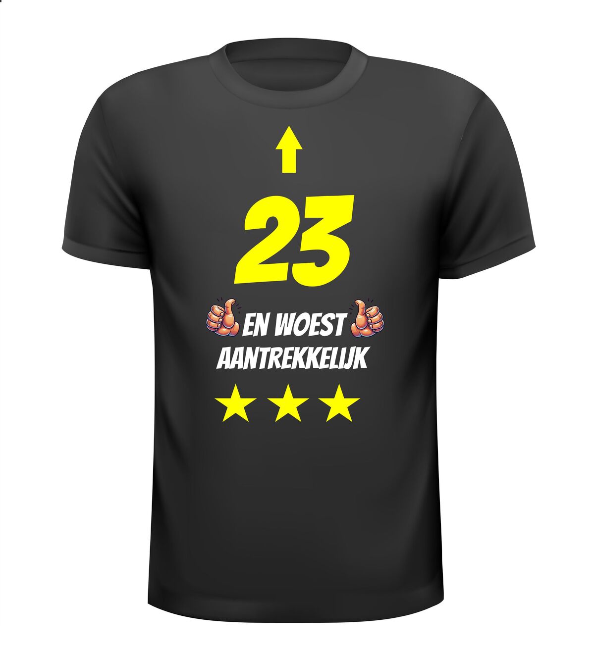 23 jaar en woest aantrekkelijk t-shirt