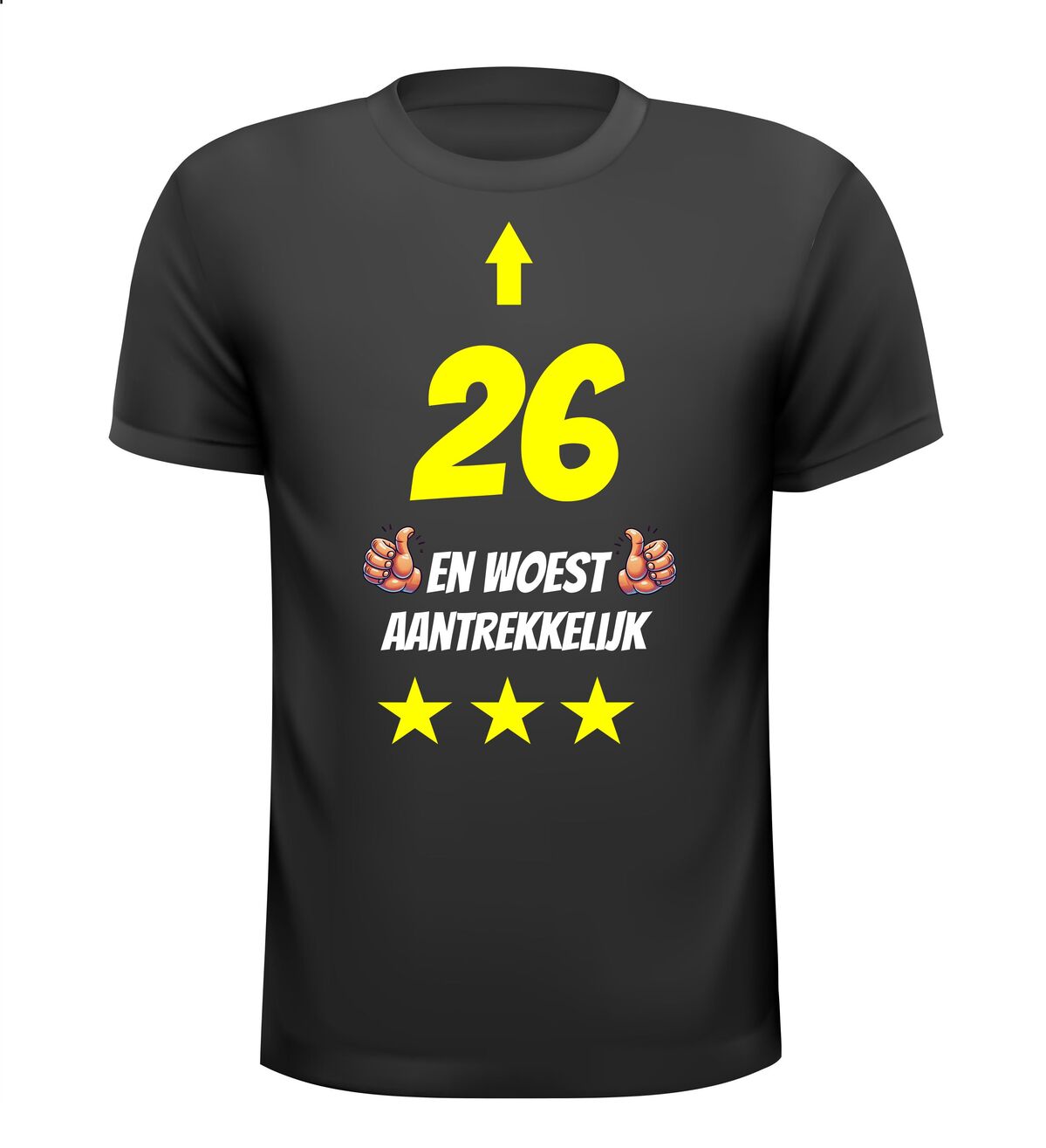 26 jaar en woest aantrekkelijk t-shirt