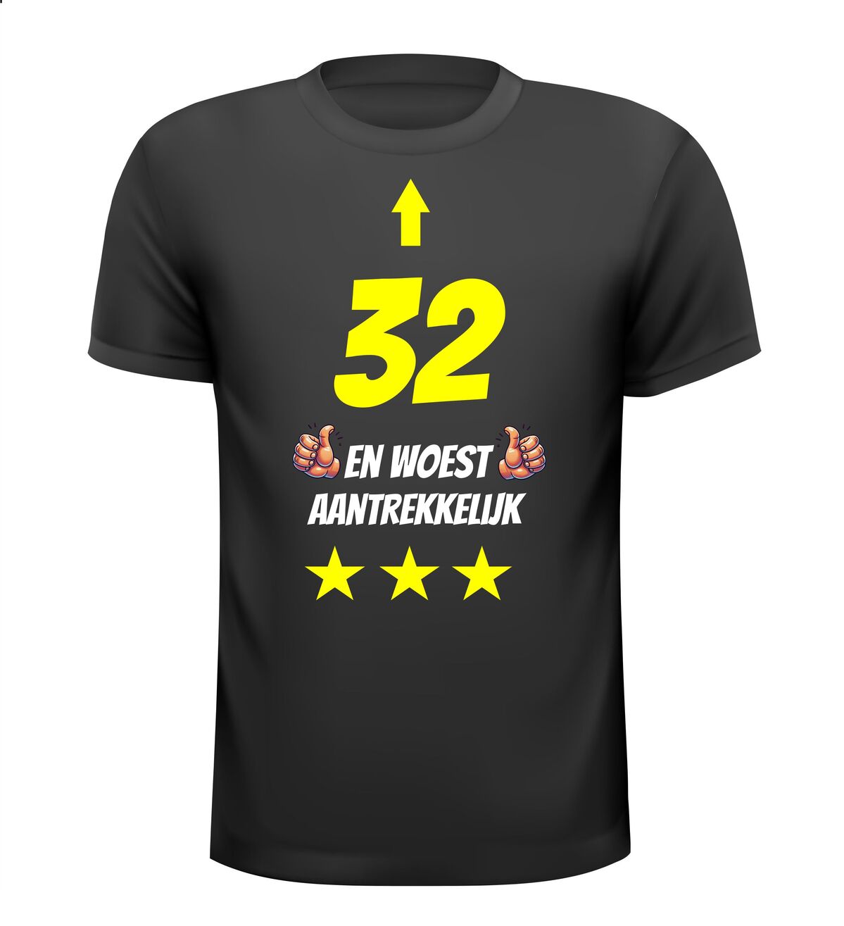 32 jaar en woest aantrekkelijk t-shirt