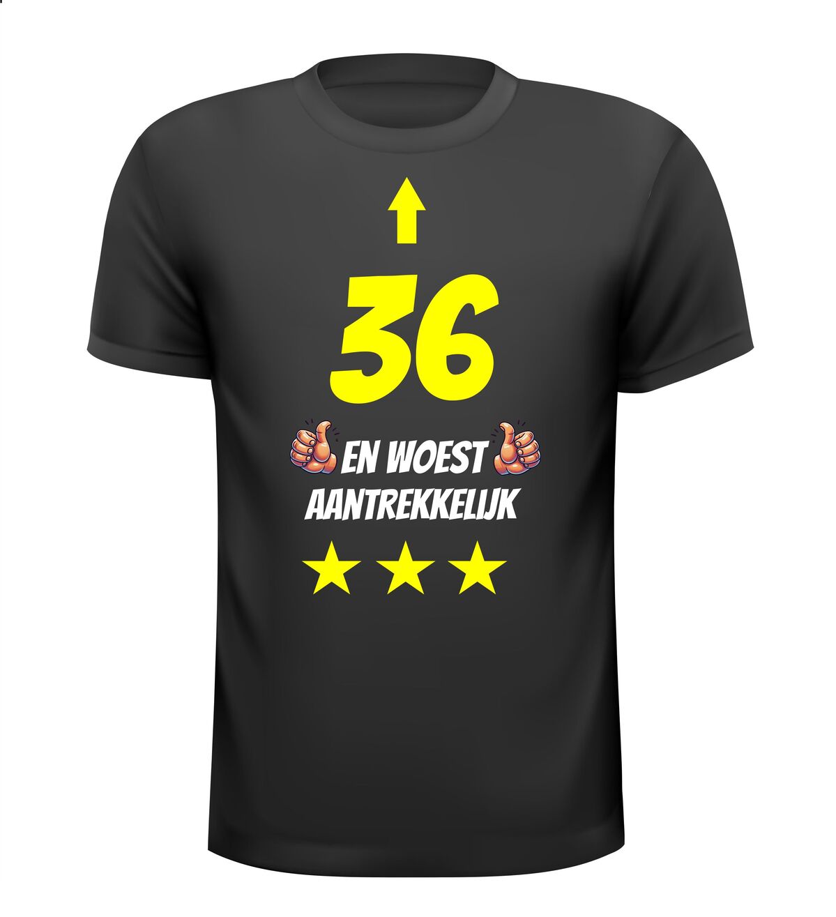 36 jaar en woest aantrekkelijk t-shirt