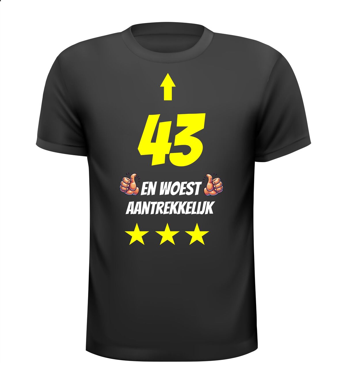 43 jaar en woest aantrekkelijk t-shirt