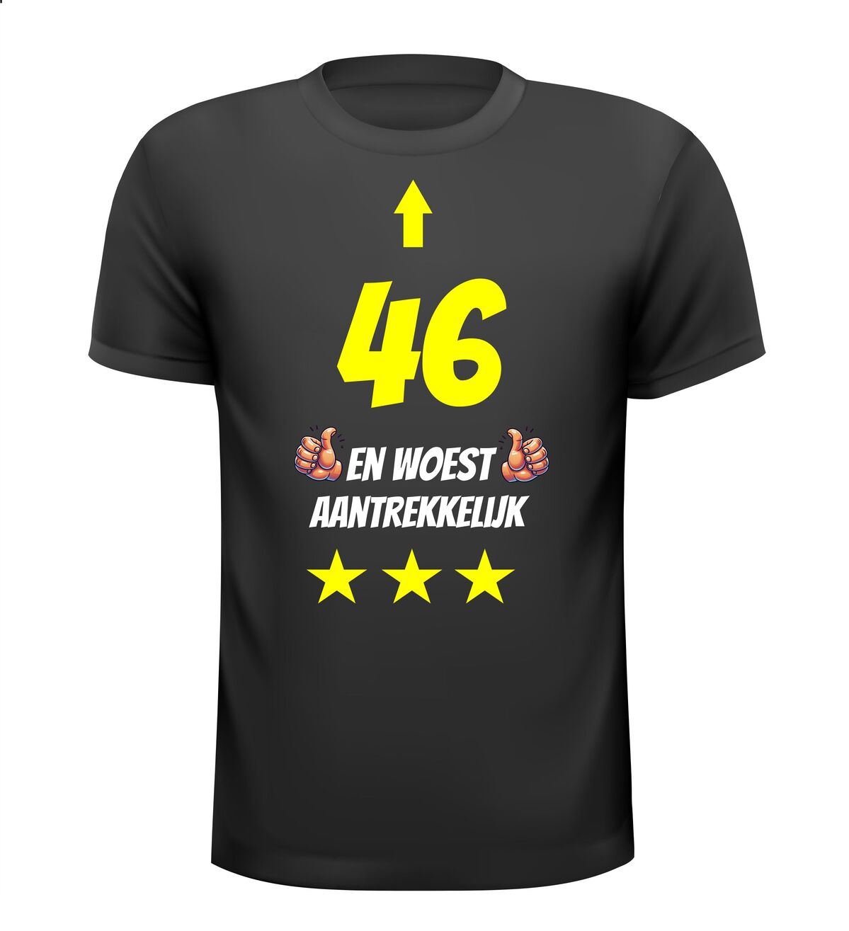 46 jaar en woest aantrekkelijk t-shirt