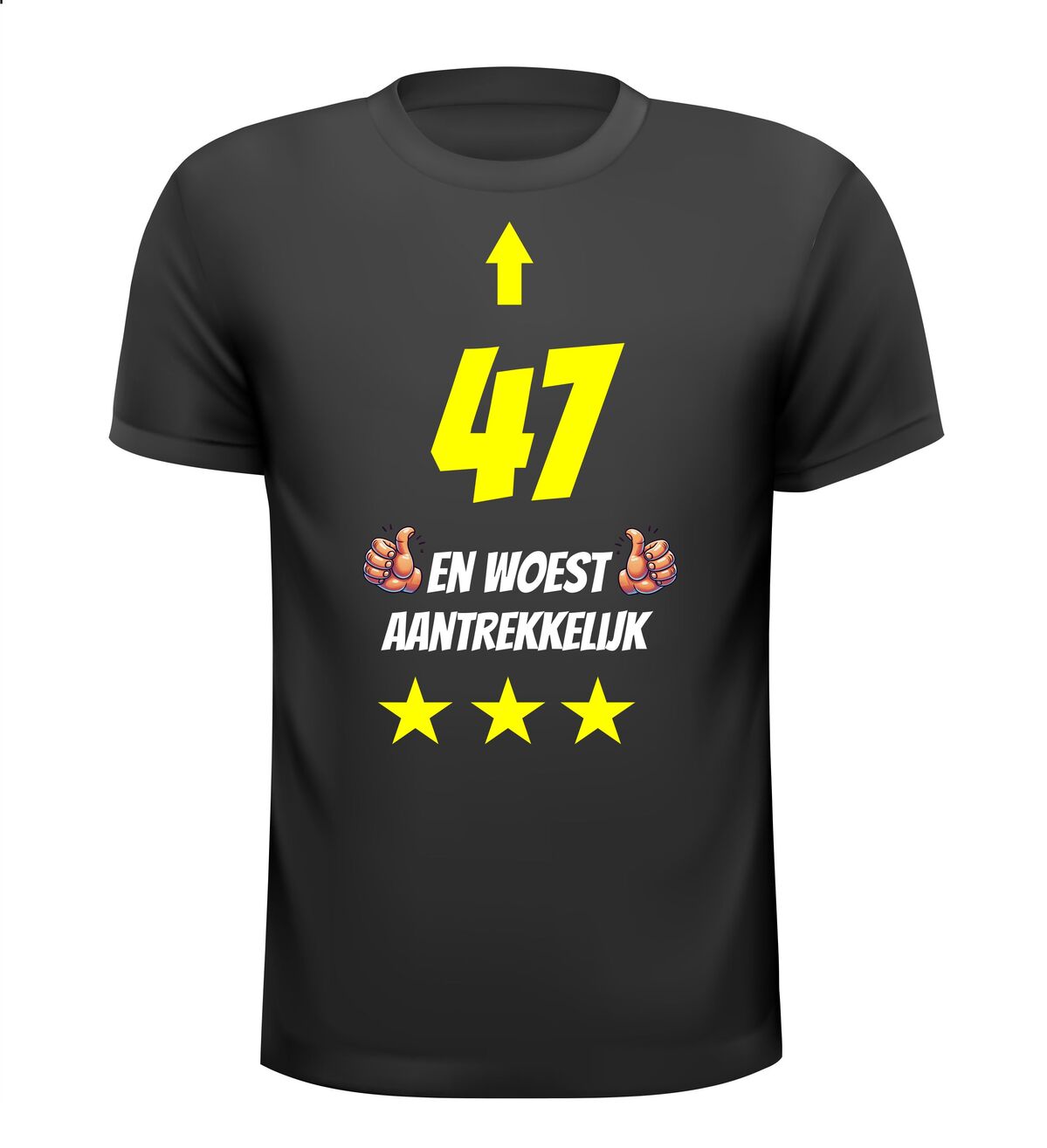 47 jaar en woest aantrekkelijk t-shirt