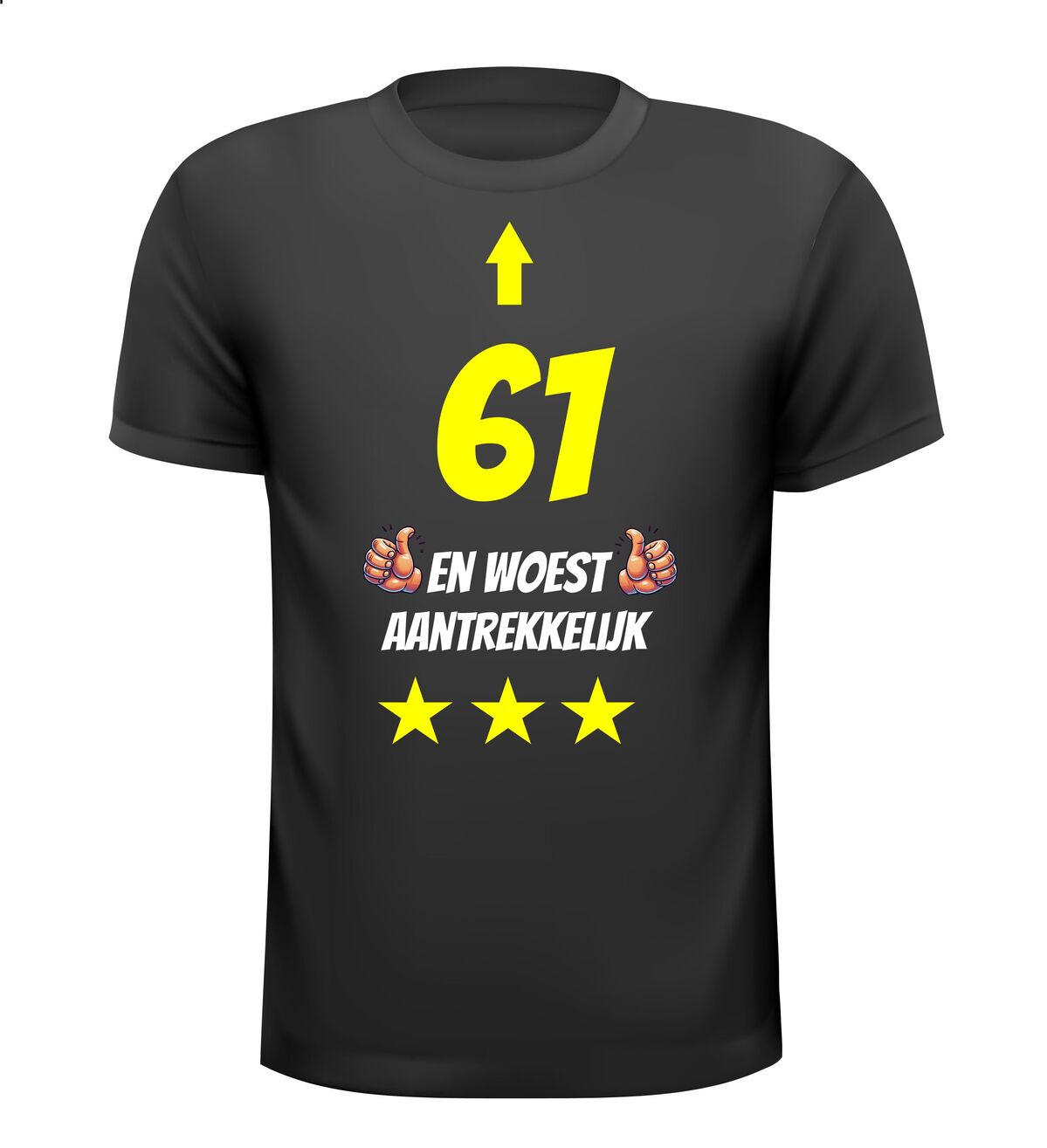 61 jaar en woest aantrekkelijk t-shirt