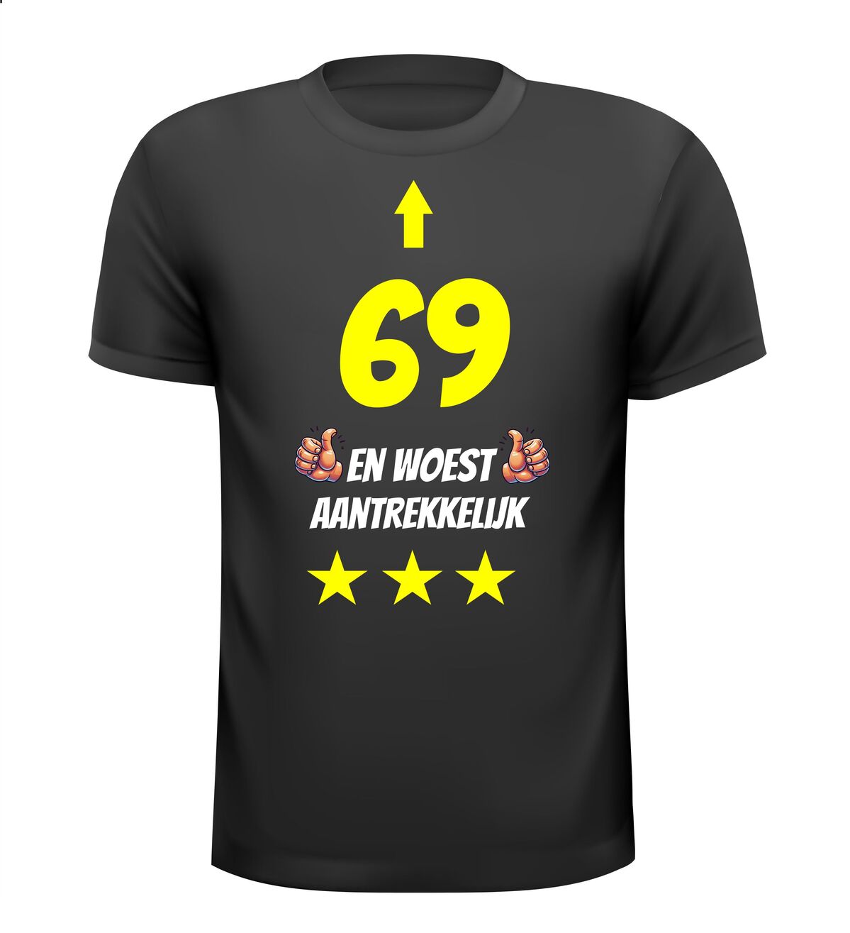 69 jaar en woest aantrekkelijk t-shirt