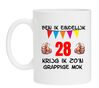 Ben ik eindelijk 28 jaar krijg ik zon grappige mok