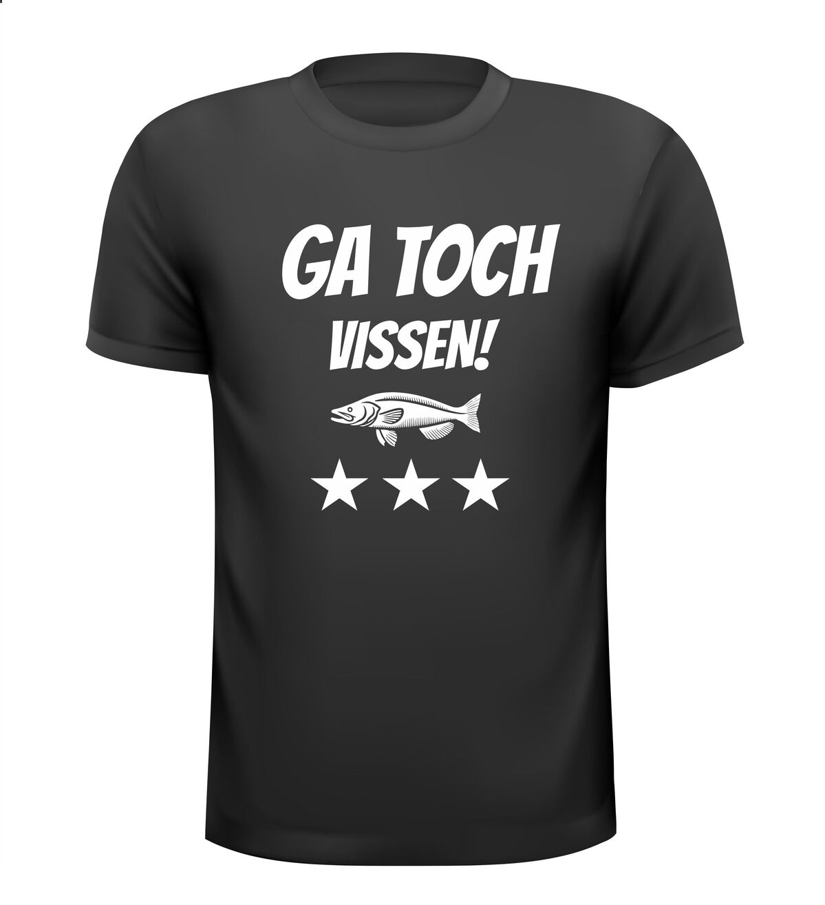 Ga toch vissen T-shirt leuk shirt voor een echte visser