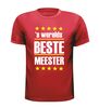 foto 4 's werelds beste meester T-shirt