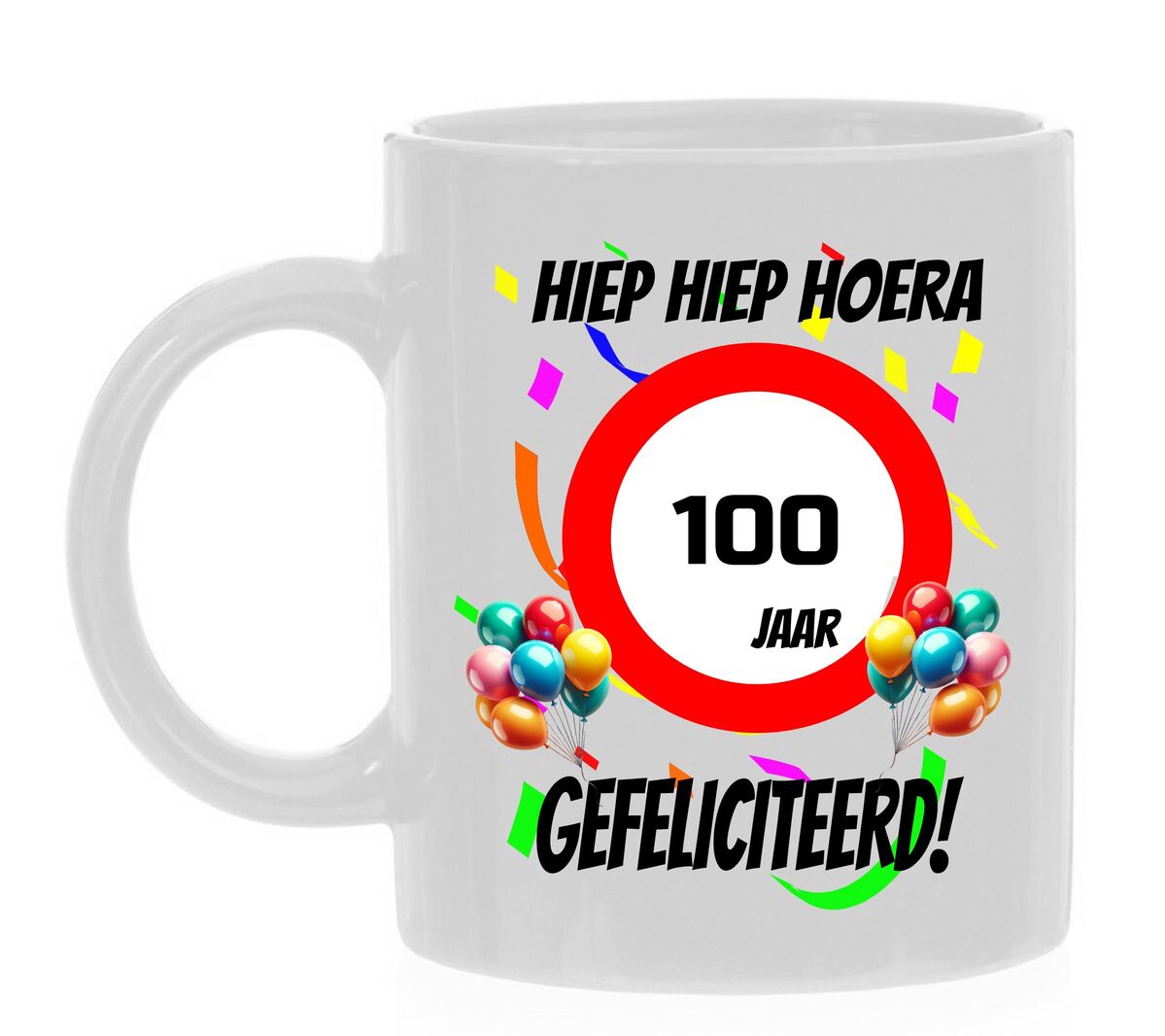 verjaardags mok 100 jaar