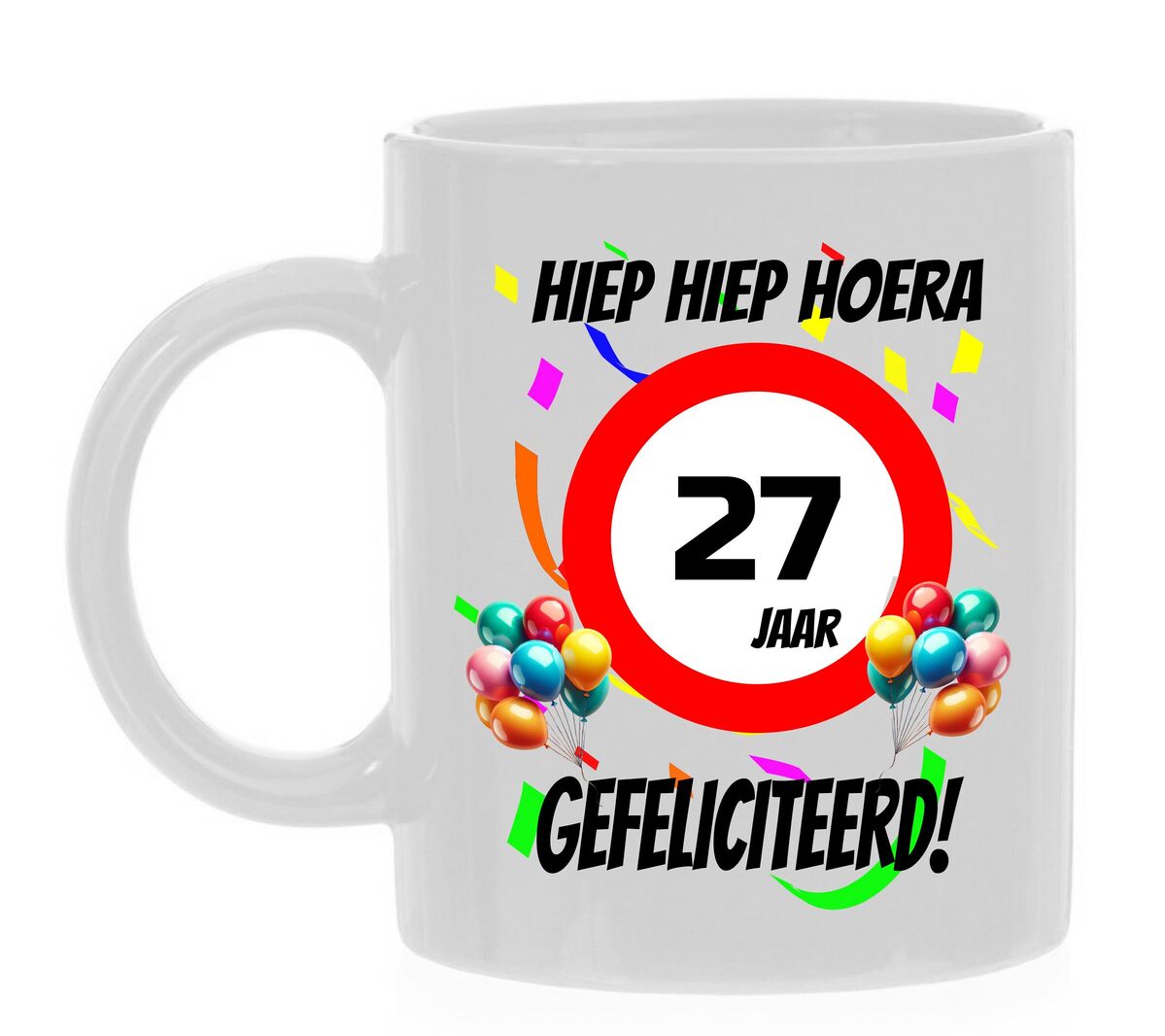 verjaardags mok 27 jaar