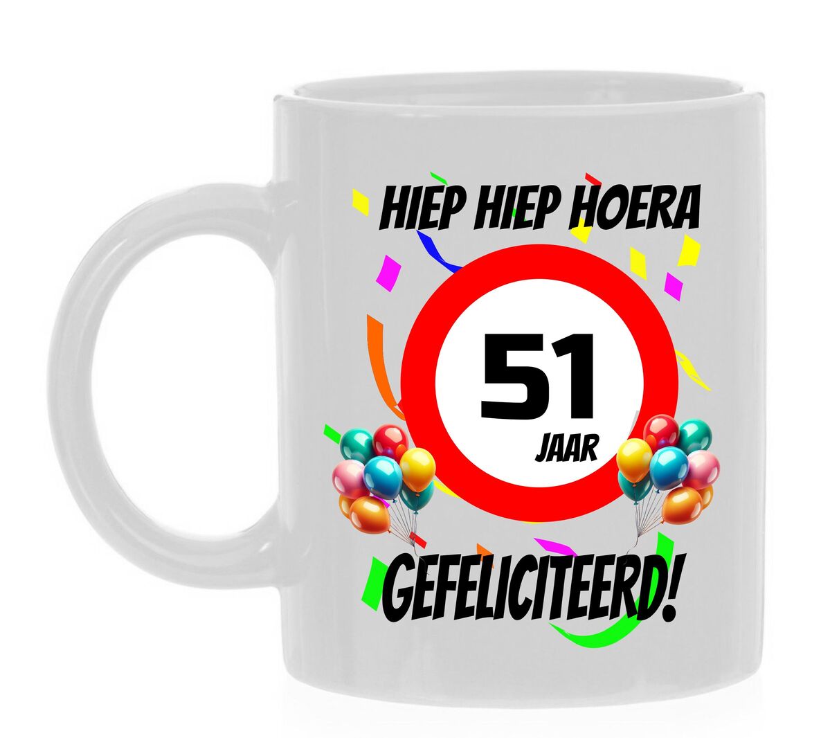 verjaardags mok 51 jaar