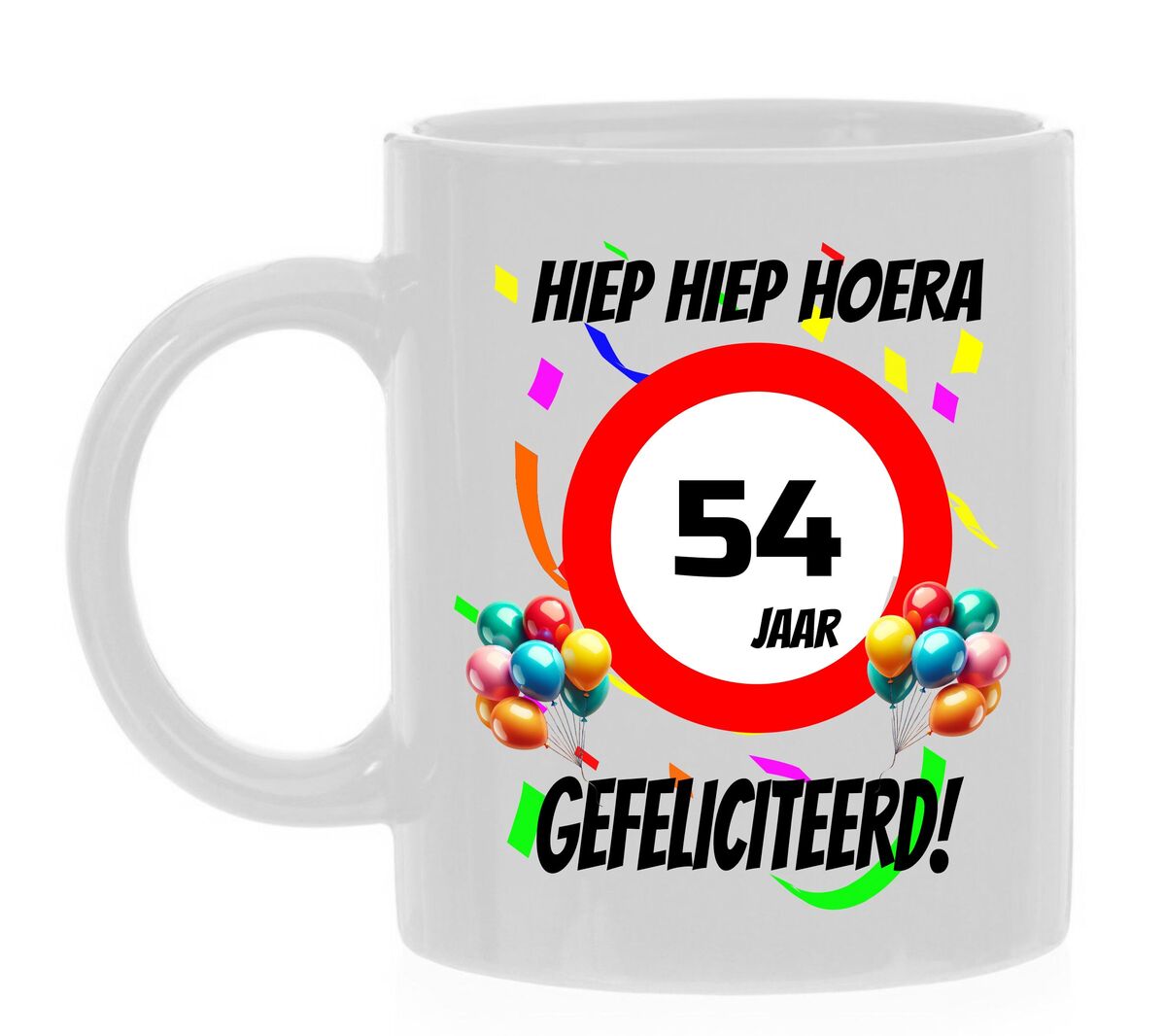 verjaardags mok 54 jaar