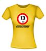foto 12 verjaardags T-shirt 13 jaar verkeersbord