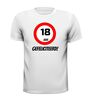 foto 9 verjaardags T-shirt 18 jaar verkeersbord