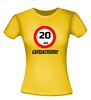 foto 12 verjaardags T-shirt 20 jaar verkeersbord