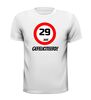 foto 9 verjaardags T-shirt 29 jaar verkeersbord