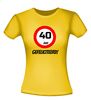 foto 12 verjaardags T-shirt 40 jaar verkeersbord