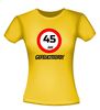 foto 12 verjaardags T-shirt 45 jaar verkeersbord