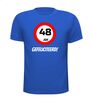 foto 5 verjaardags T-shirt 48 jaar verkeersbord