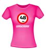 foto 8 verjaardags T-shirt 48 jaar verkeersbord