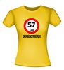 foto 12 verjaardags T-shirt 57 jaar verkeersbord