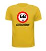 foto 11 verjaardags T-shirt 68 jaar verkeersbord