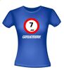 foto 6 verjaardags T-shirt 7 jaar verkeersbord