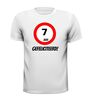 foto 9 verjaardags T-shirt 7 jaar verkeersbord
