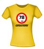 foto 12 verjaardags T-shirt 78 jaar verkeersbord