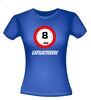 foto 6 verjaardags T-shirt 8 jaar verkeersbord