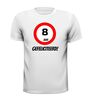 foto 9 verjaardags T-shirt 8 jaar verkeersbord