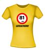 foto 12 verjaardags T-shirt 81 jaar verkeersbord