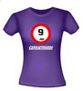 foto 4 verjaardags T-shirt 9 jaar verkeersbord
